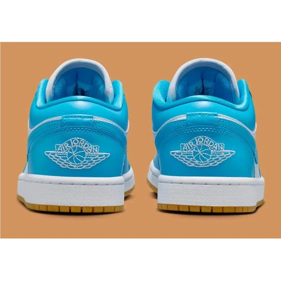 Nike Air Jordan 1 Low Shoes White Dark Powder Blue DC0774-104 Women's Sizes New - Picture 6 of 8